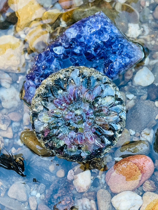 Flower Power Be Present Orgonite