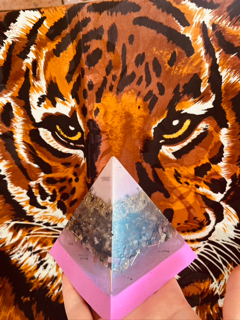 Compassion and Presence Orgonite Pyramid