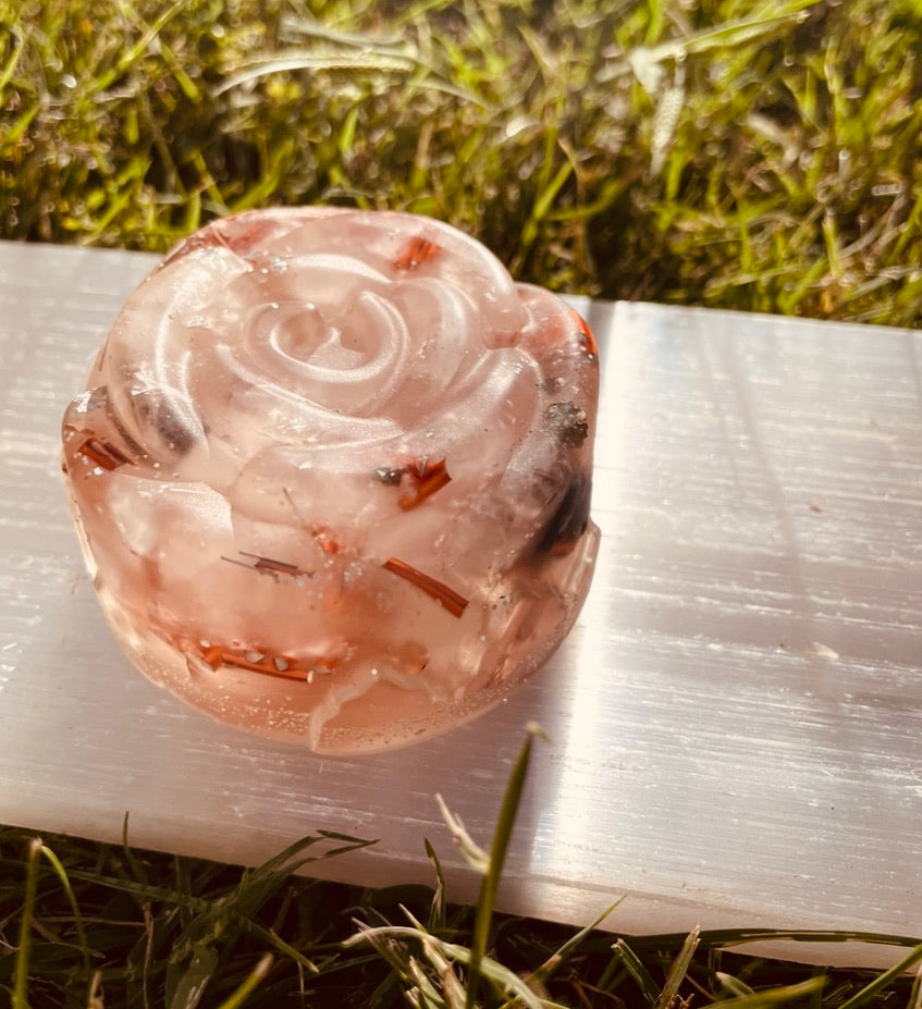 Rose Orgonite- Love , Strength and Protection