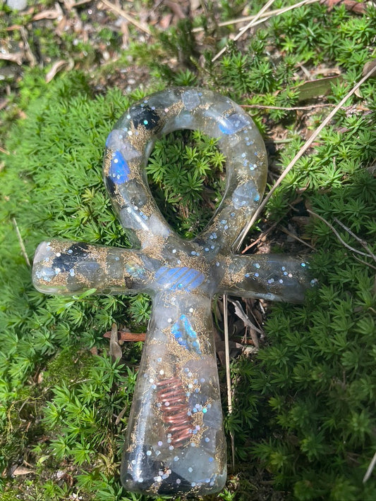 Ankh Labradorite Orgonite
