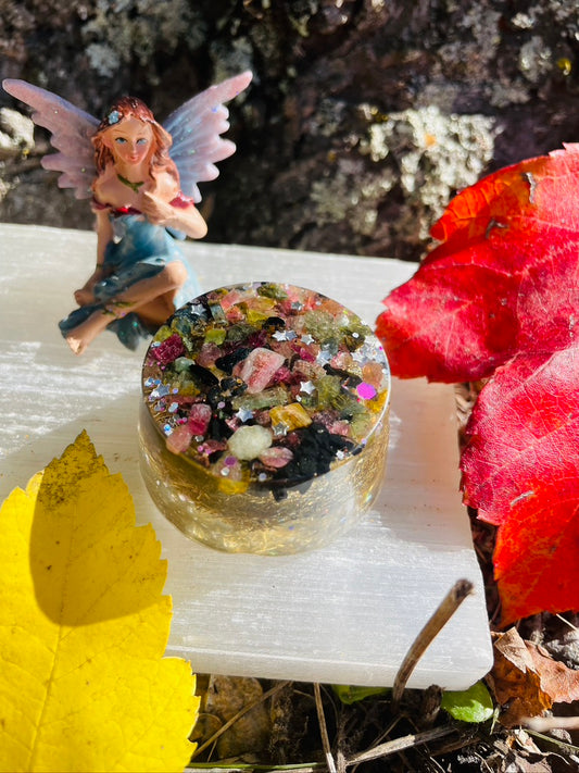 Mini Tower Buster (Watermelon Tourmaline and Shungite)