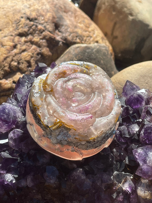 Rose orgonite-Mother Mary