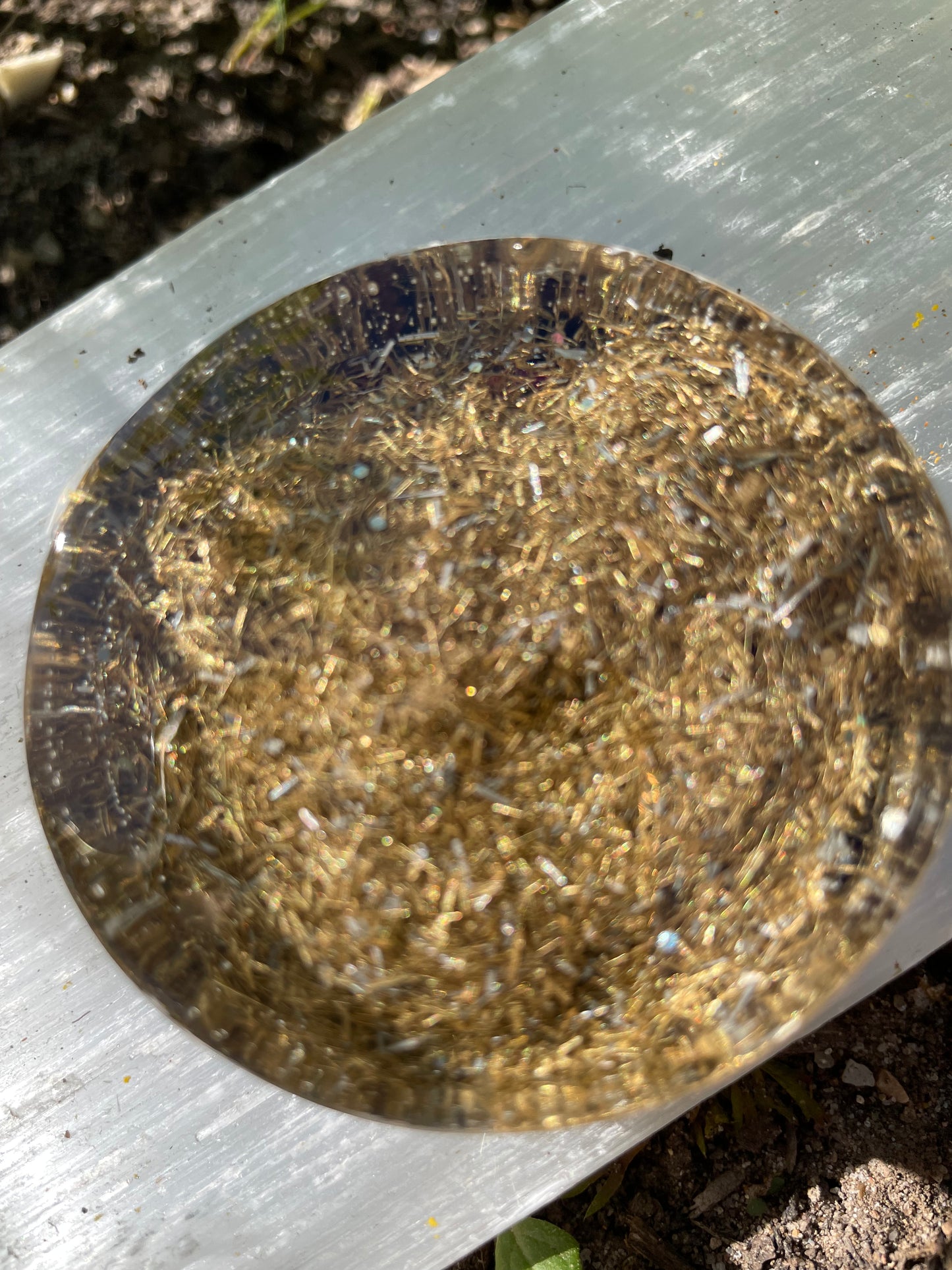 Flower power orgonite of opportunity