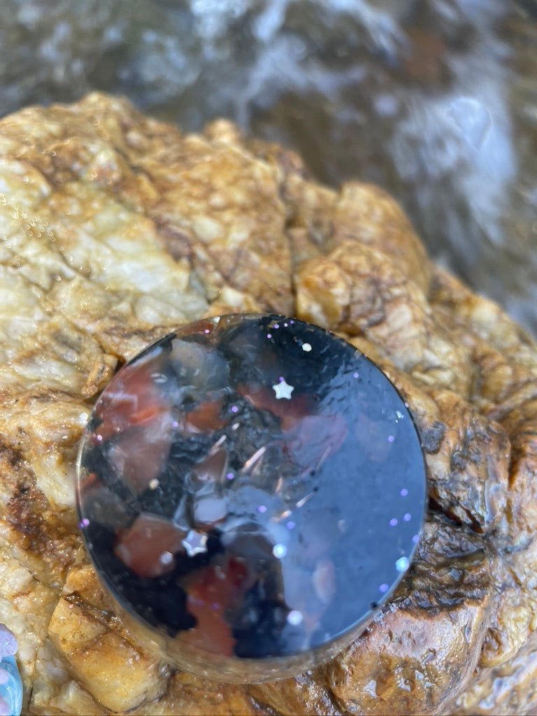 Mini Tower Buster Orgonite with Shungite and Carnelian