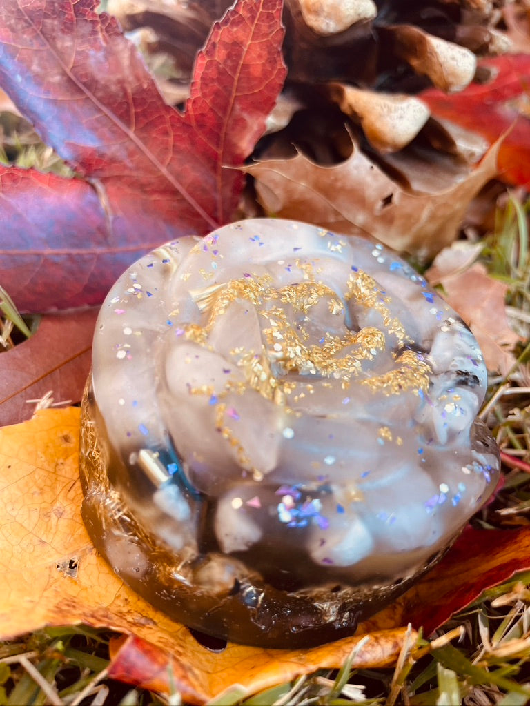 Angels surround me Rose Orgonite