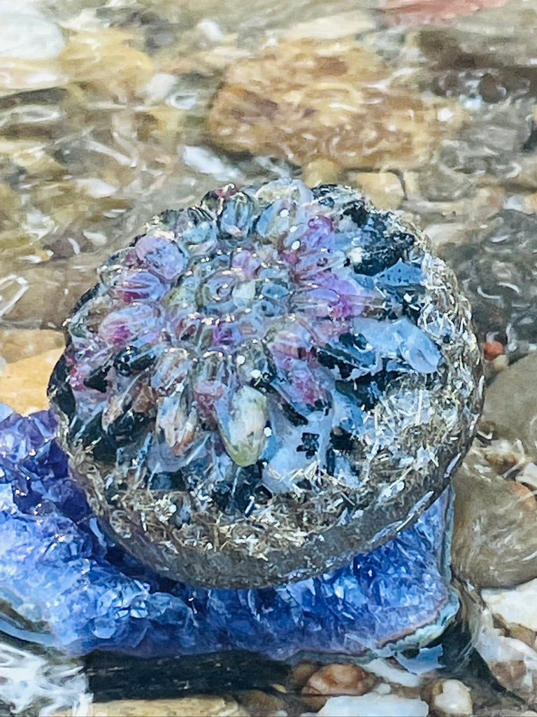 Flower Power Be Present Orgonite