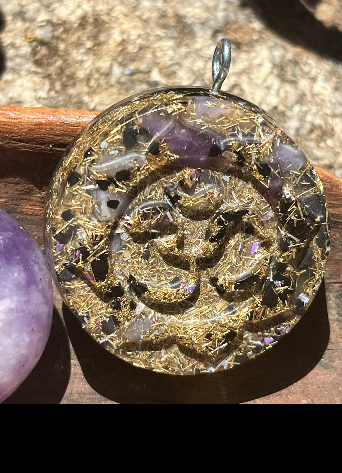 Om calming Orgone Pendant