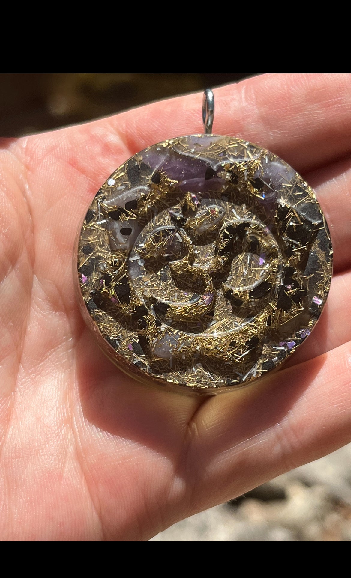 Om calming Orgone Pendant