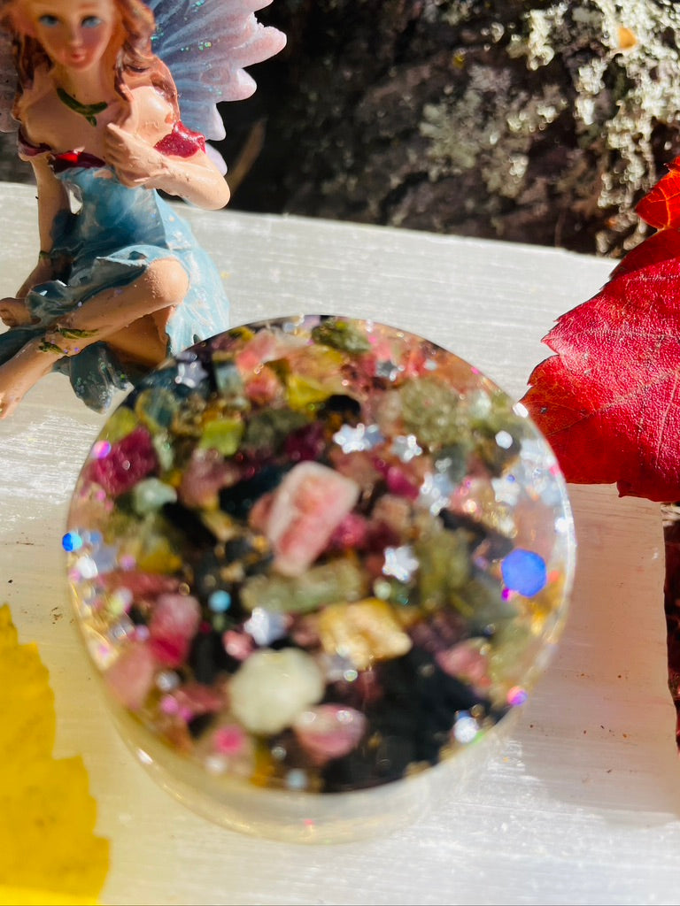Mini Tower Buster (Watermelon Tourmaline and Shungite)