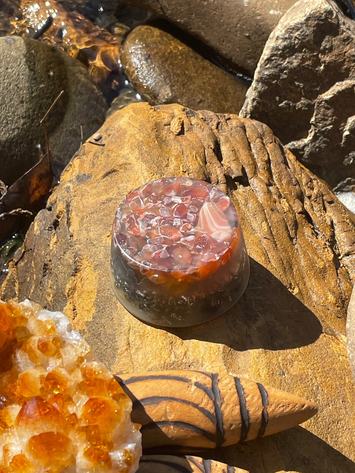 Tower buster  with banded Carnelian