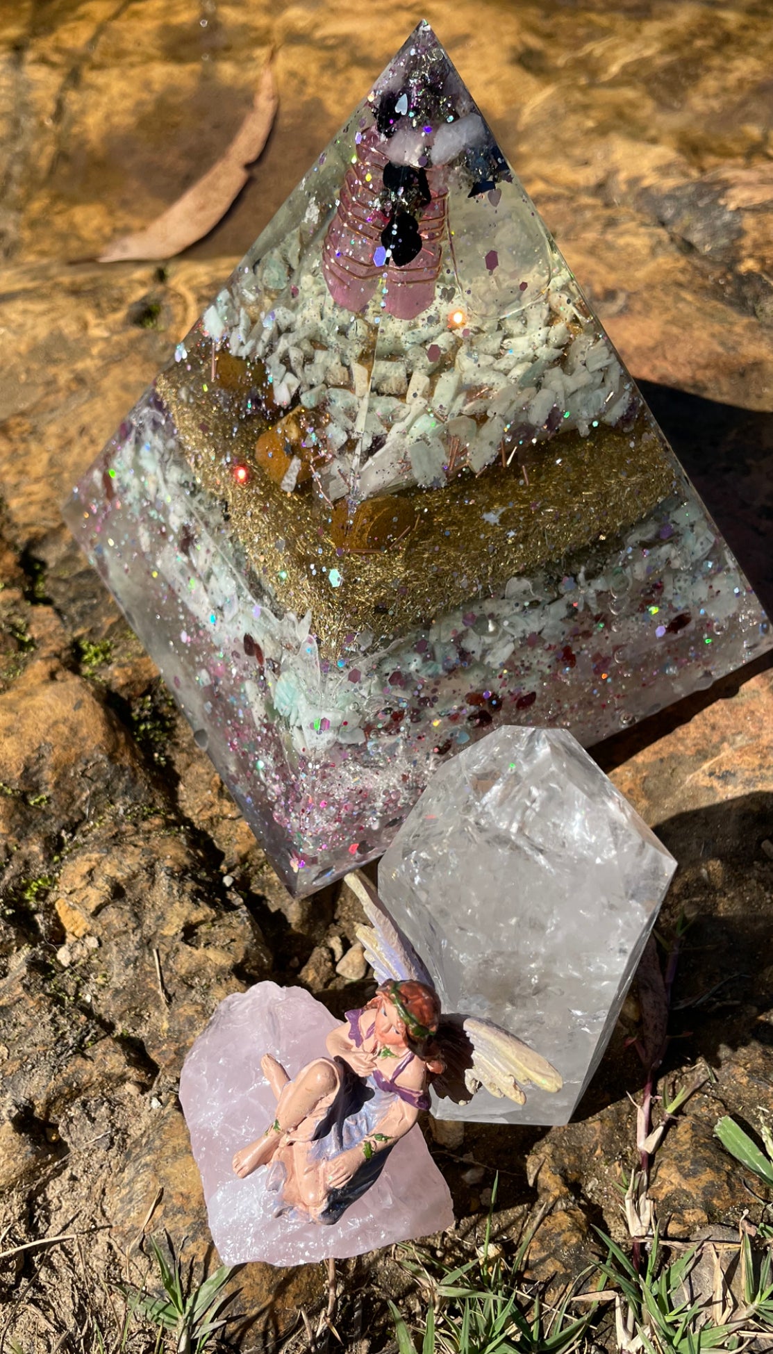 Fairie Atlantis magic pyramid Orgonite