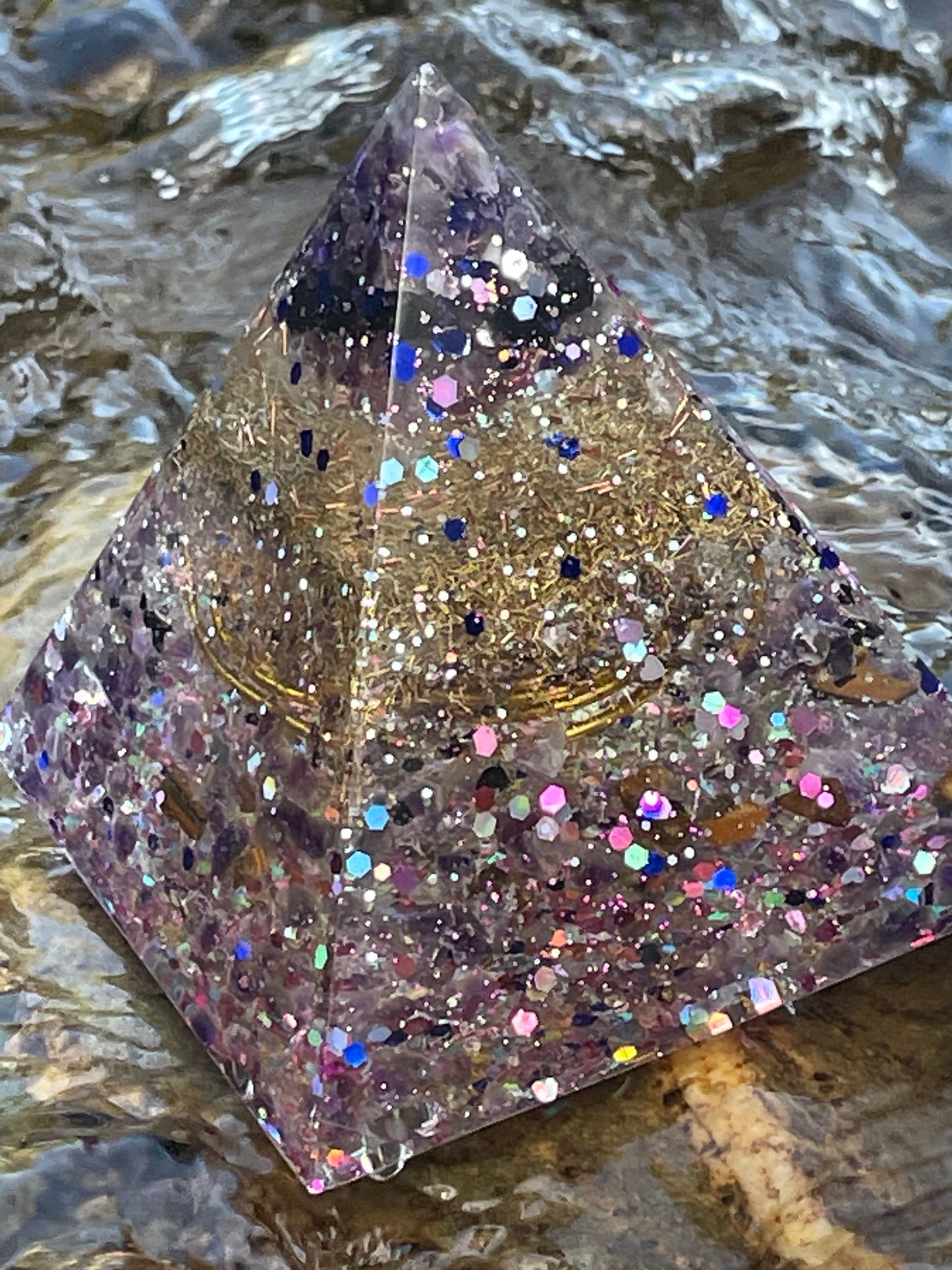 Be You...Sparkle, shine and heal  Pyramid Orgonite