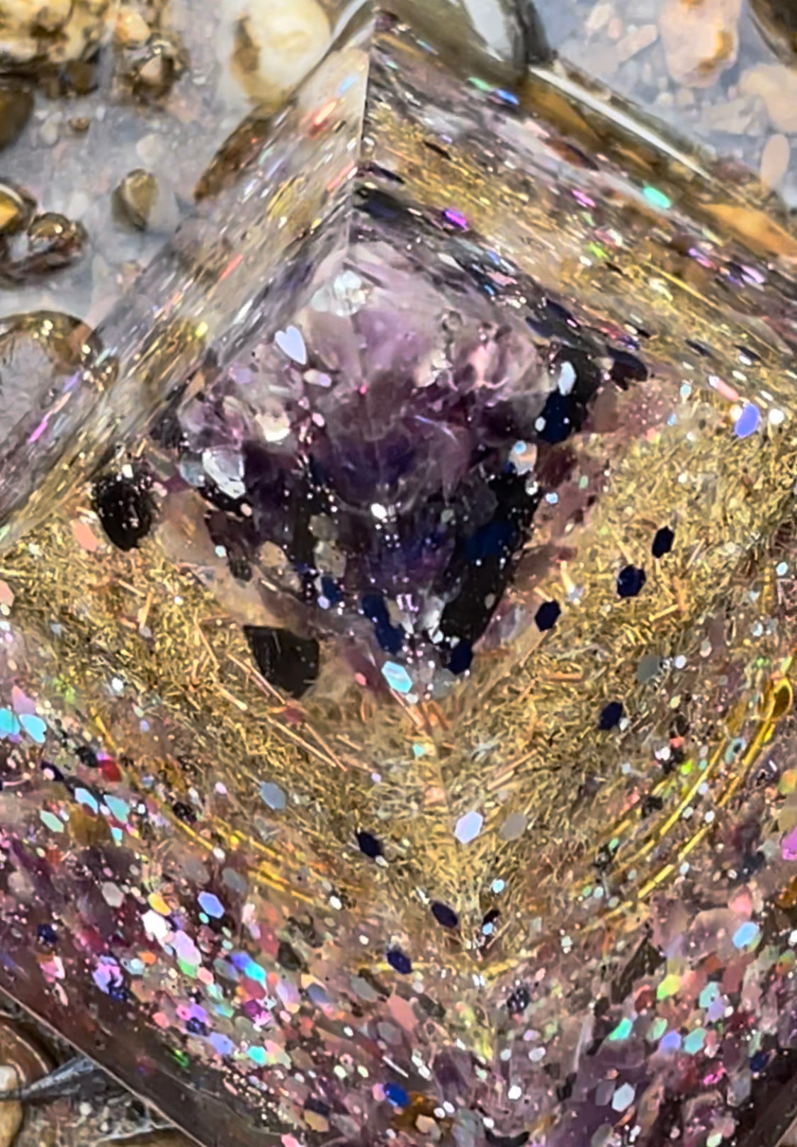 Be You...Sparkle, shine and heal  Pyramid Orgonite